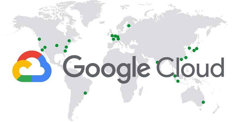 GCPの拠点世界地図