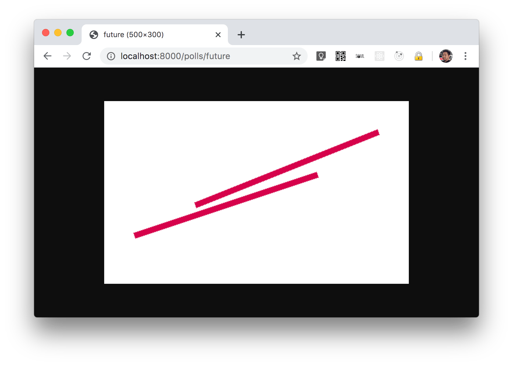 フューチャーのロゴ画像を表示したブラウザ