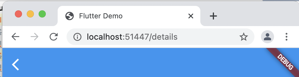 URLにハッシュが入っていないデモ画面