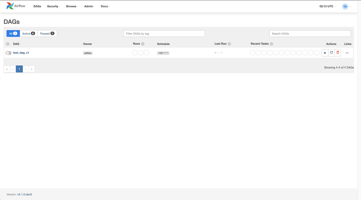 Airflow UI