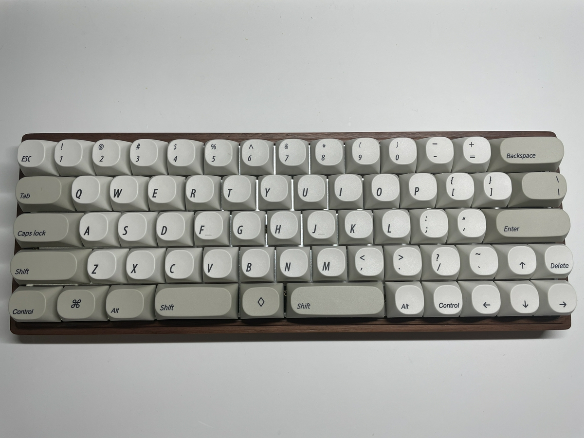 完成したキーボード