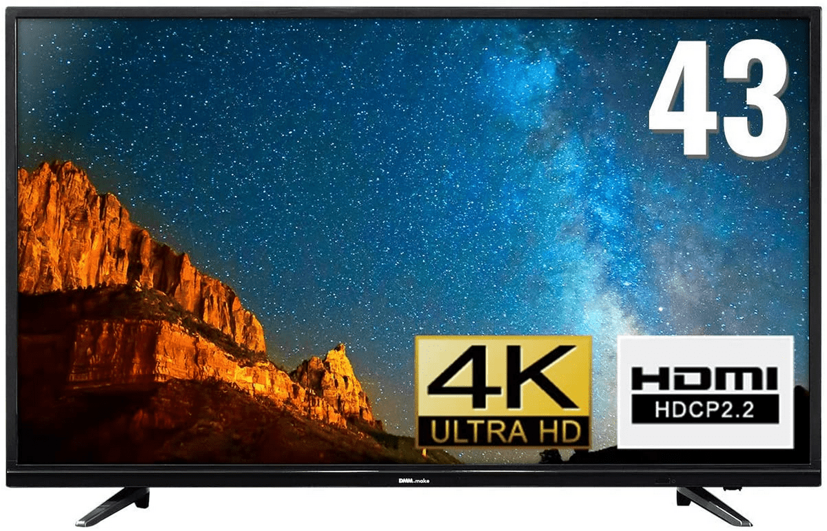 4K 43インチのPCディスプレイ