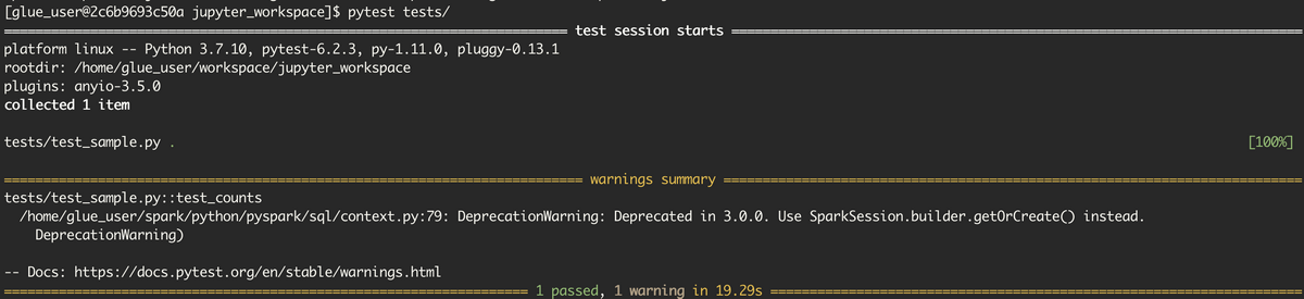 pytest結果