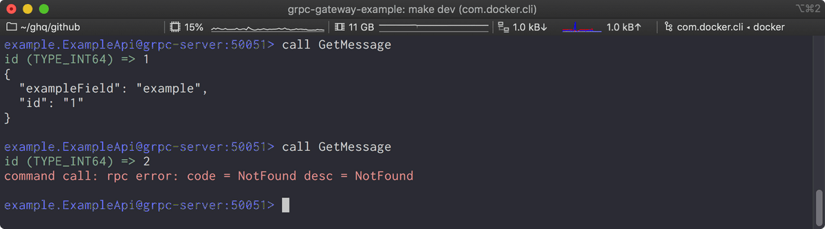 command call: rpc error: code = NotFound desc = Not Found
